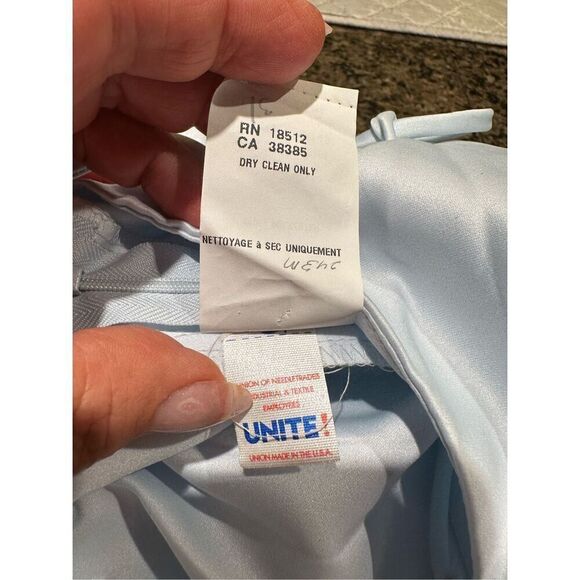 Vintage ice blue gown - Picture 9 of 9